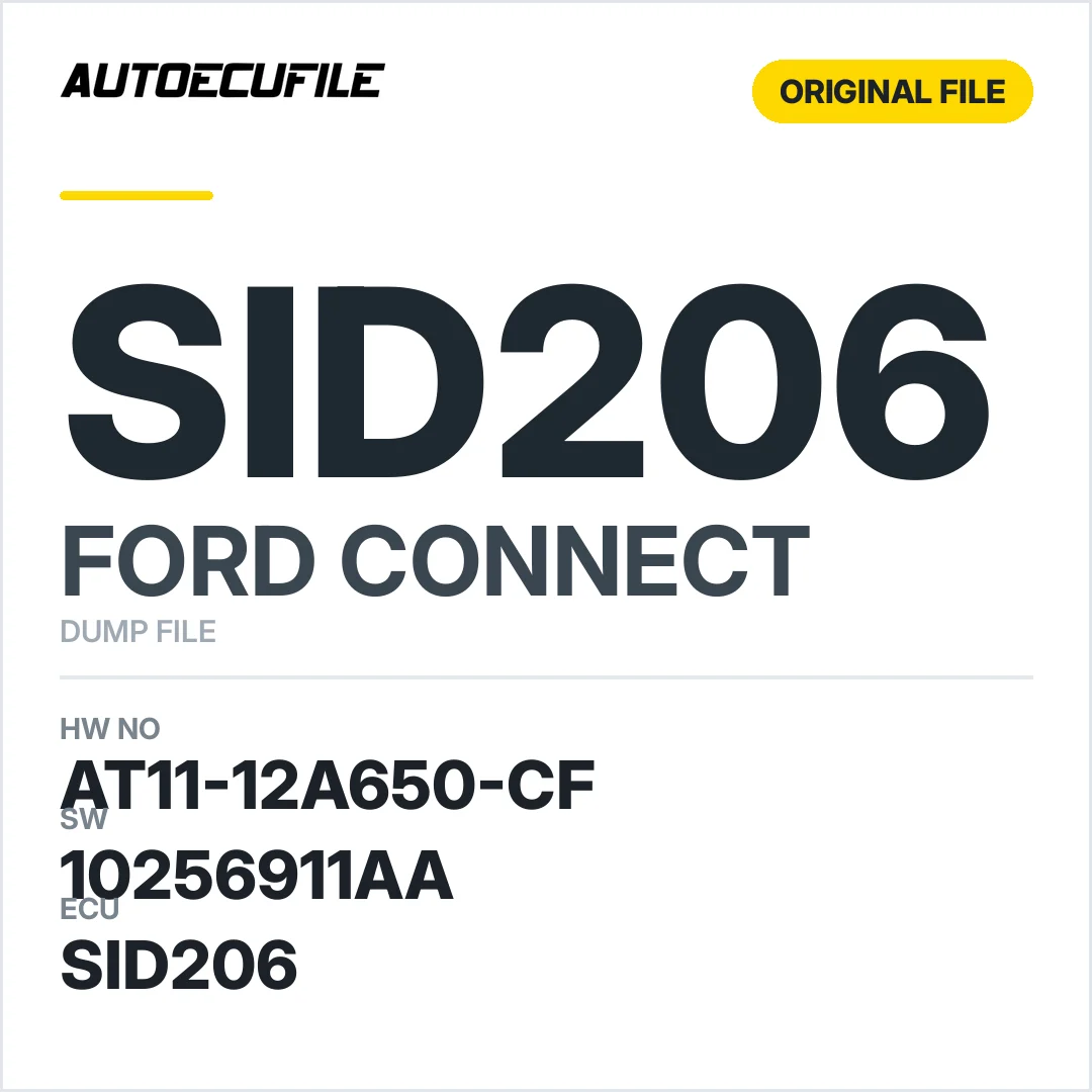 FORD CONNECT SID206 AT11-12A650-CF 10256911AA DUMP