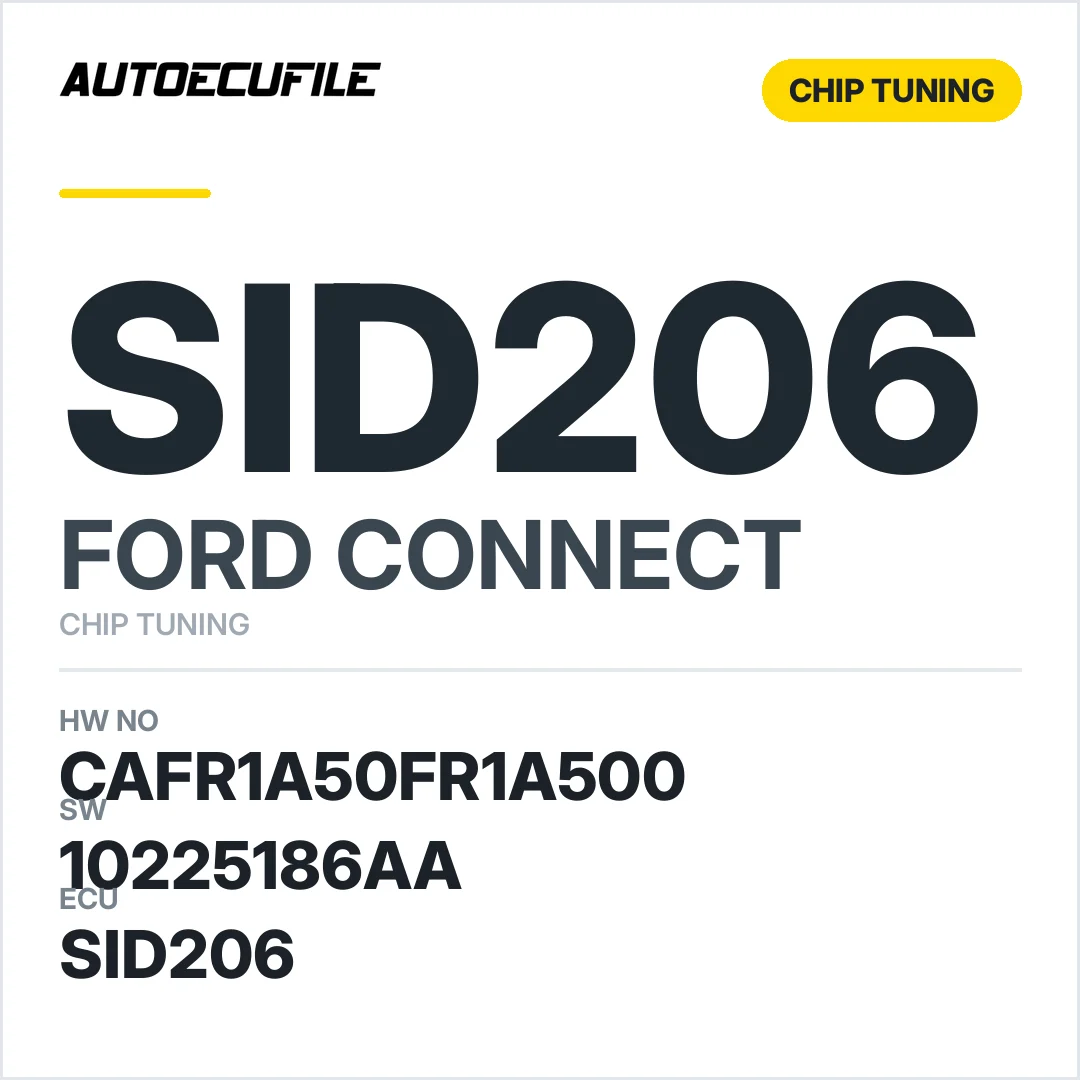 FORD CONNECT SID206 CAFR1A50FR1A500 10225186AA TUNED