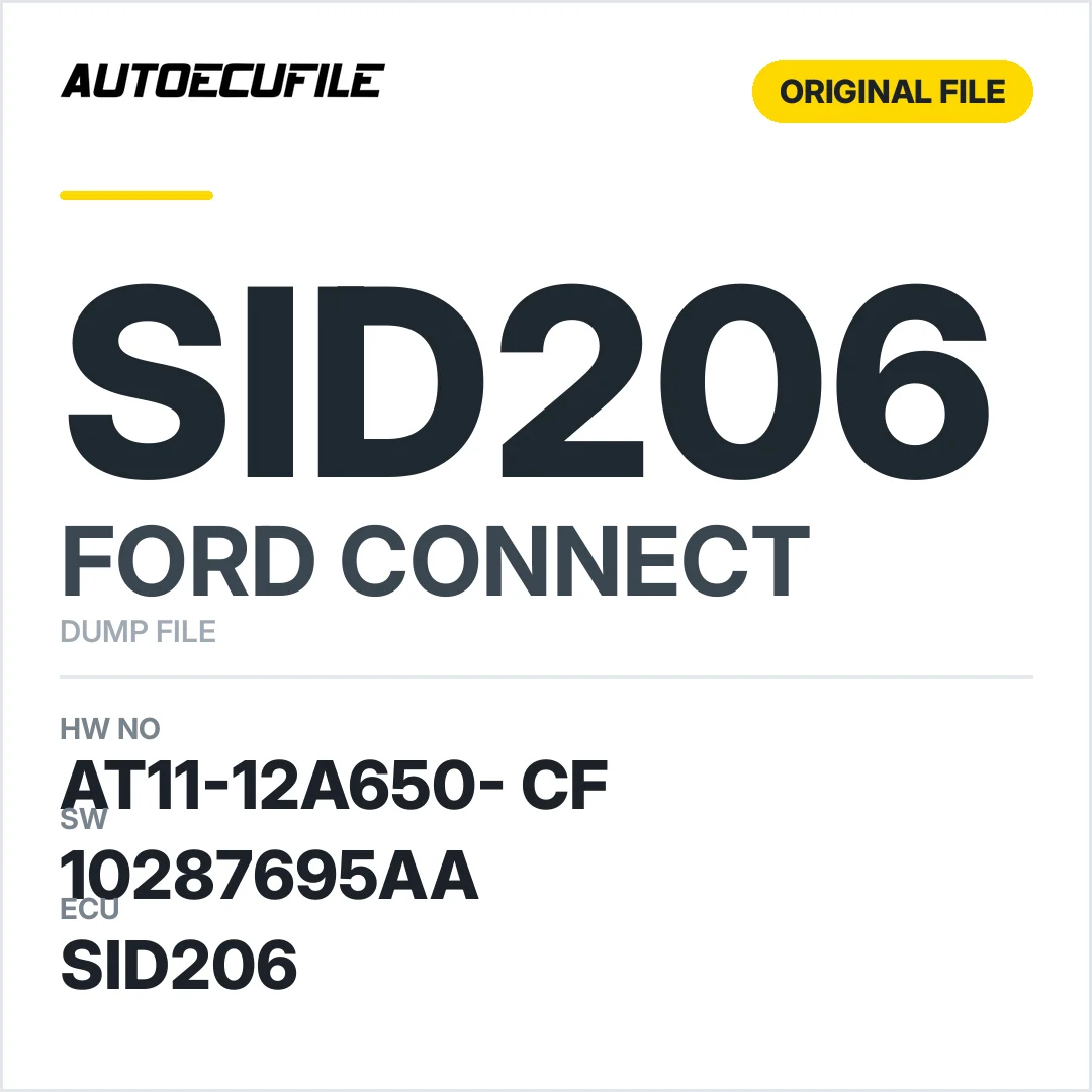 FORD CONNECT SID206 AT11-12A650- CF 10287695AA DUMP