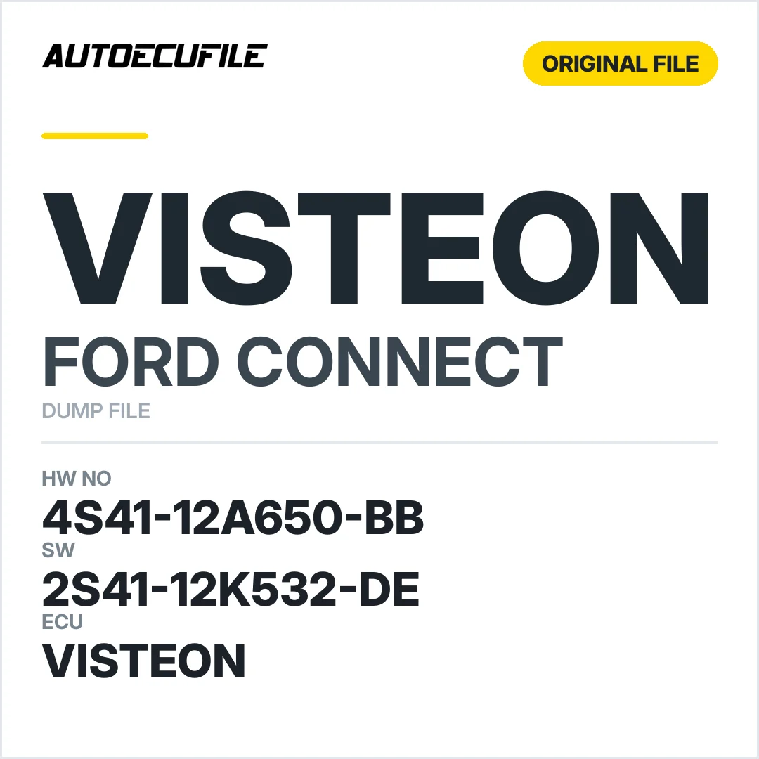 FORD CONNECT VISTEON 4S41-12A650-BB 2S41-12K532-DE DUMP