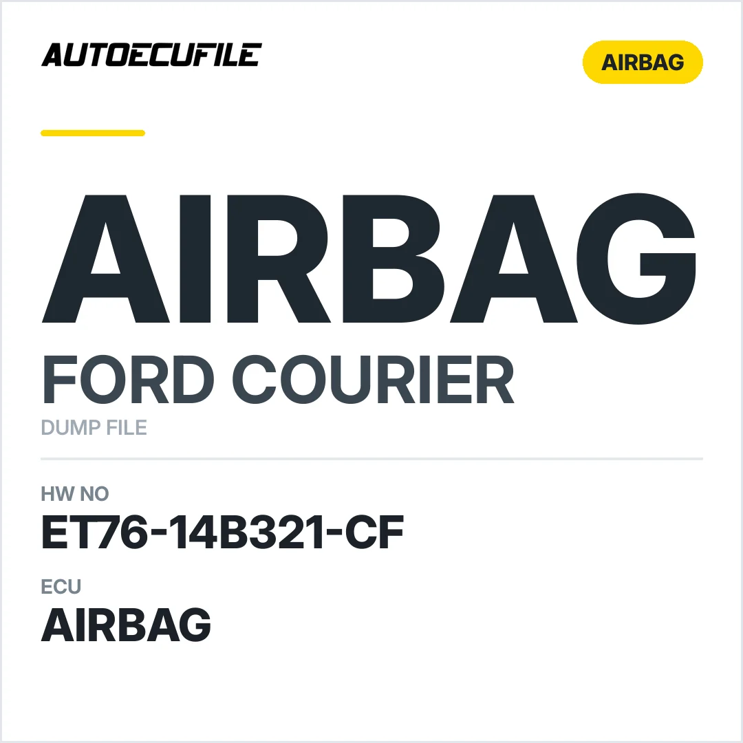 FORD COURIER AIRBAG ET76-14B321-CF DUMP