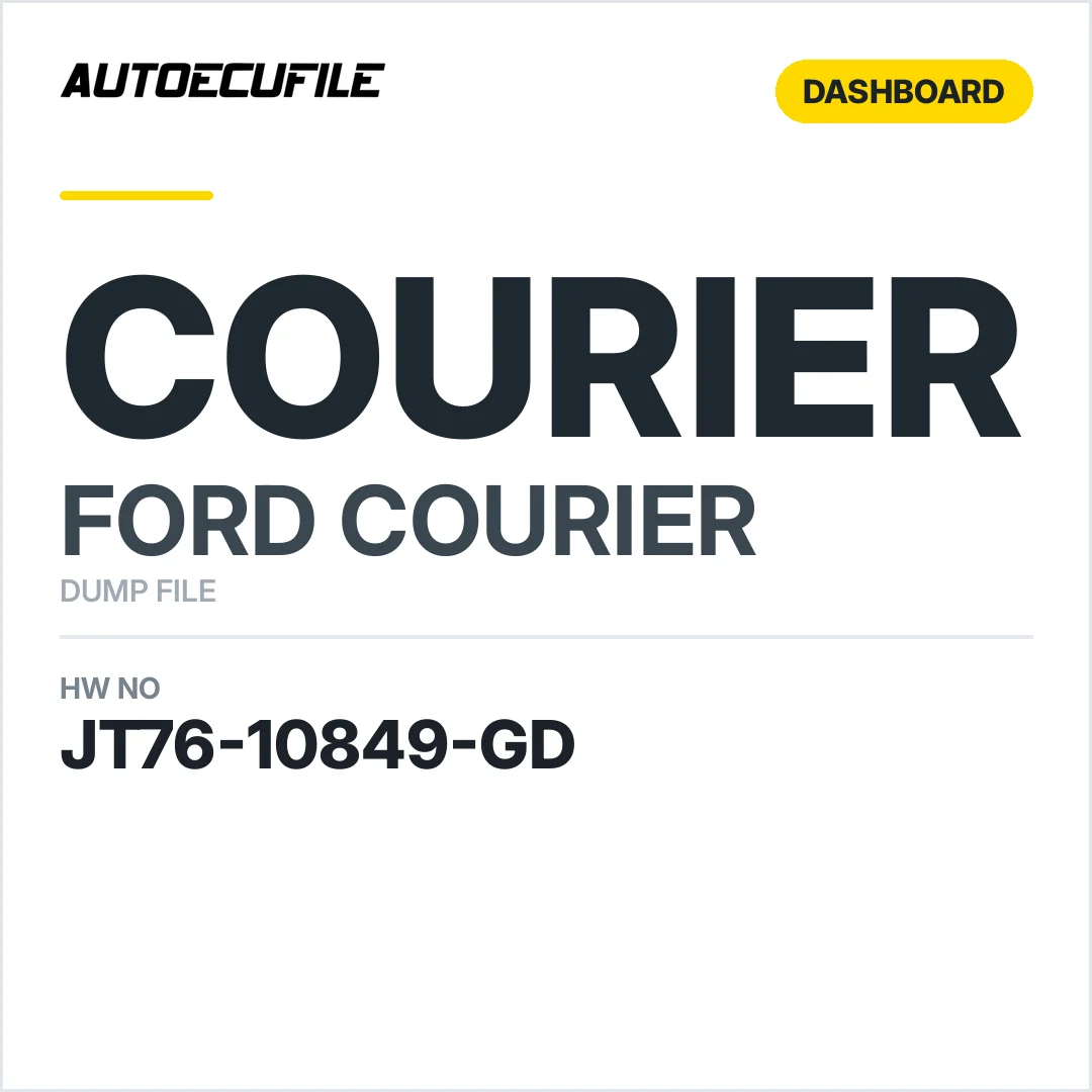 FORD COURIER DASHBOARD JT76-10849-GD DUMP