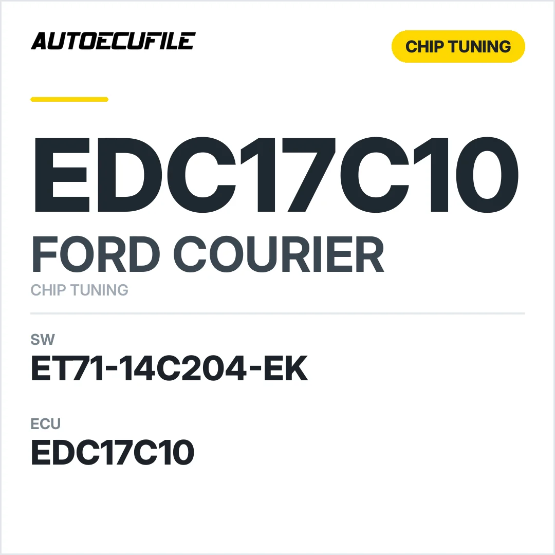 FORD COURIER EDC17C10 ET71-14C204-EK TUNED
