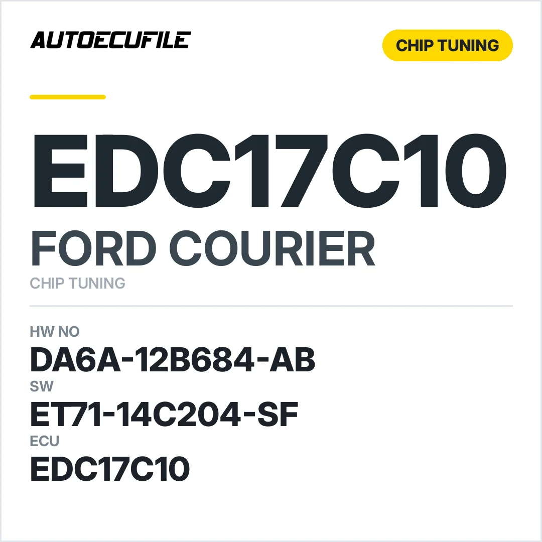 FORD COURIER EDC17C10 ET71-14C204-SF TUNED