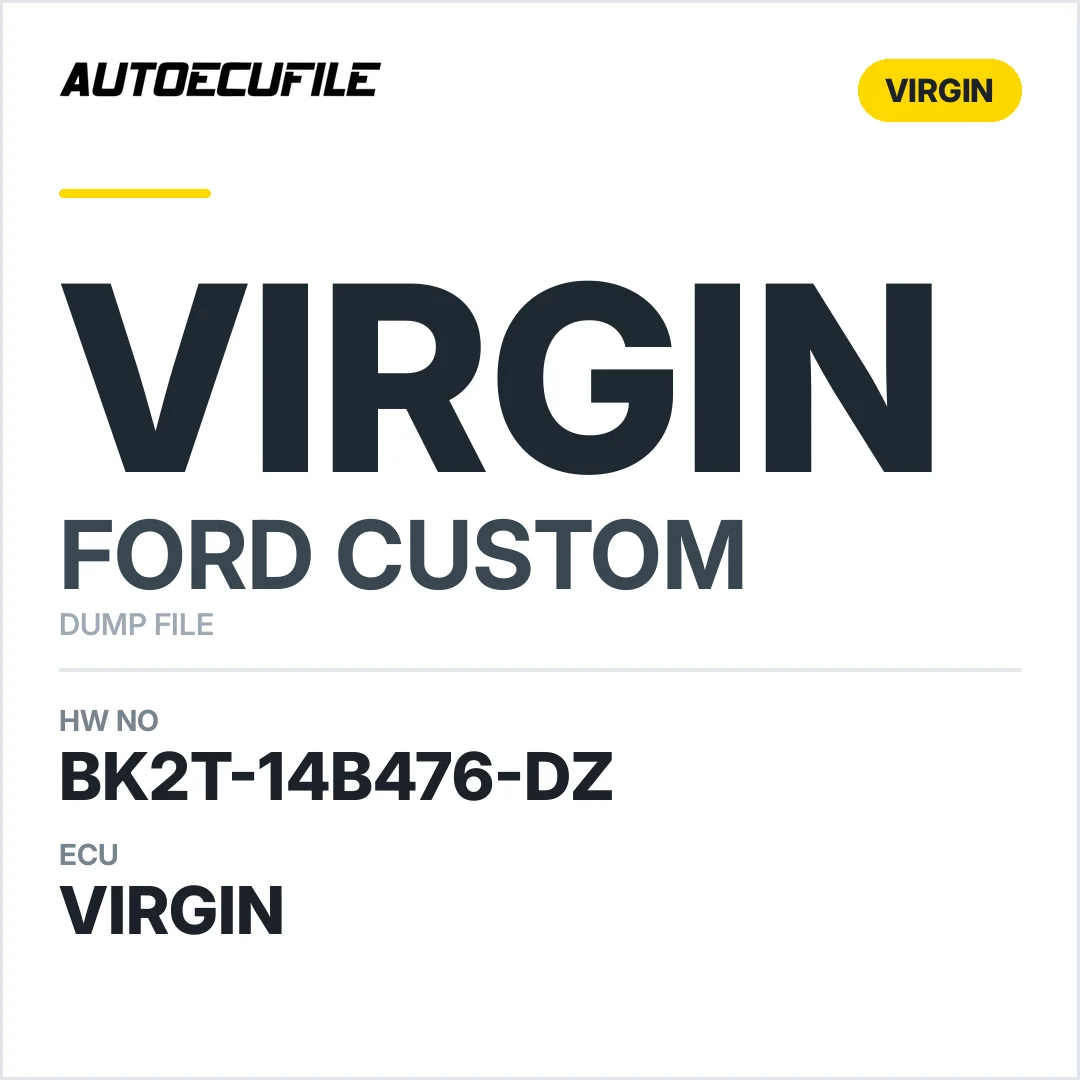 FORD CUSTOM BCM BK2T-14B476-DZ VIRGIN DUMP