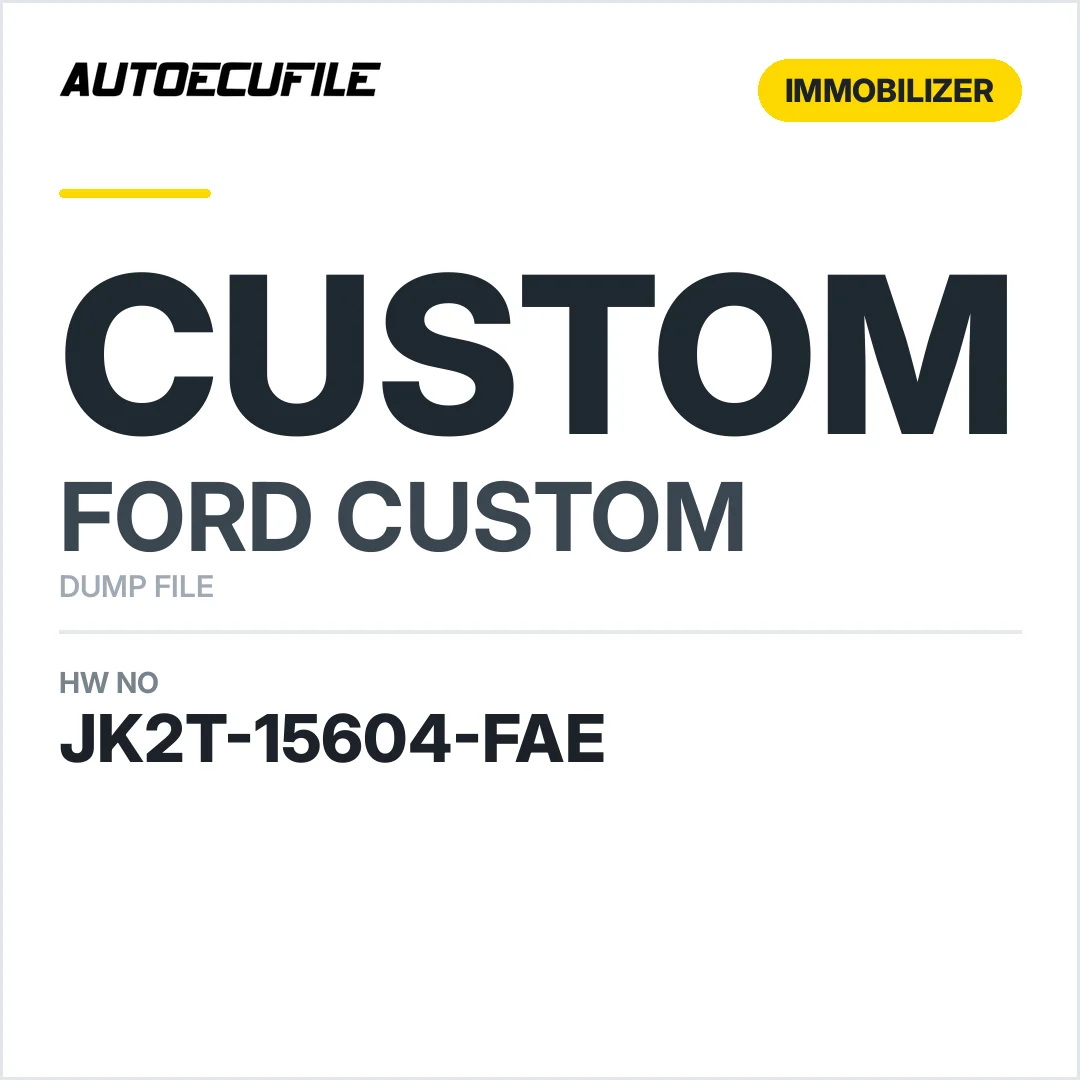 FORD CUSTOM BCM JK2T-15604-FAE DUMP