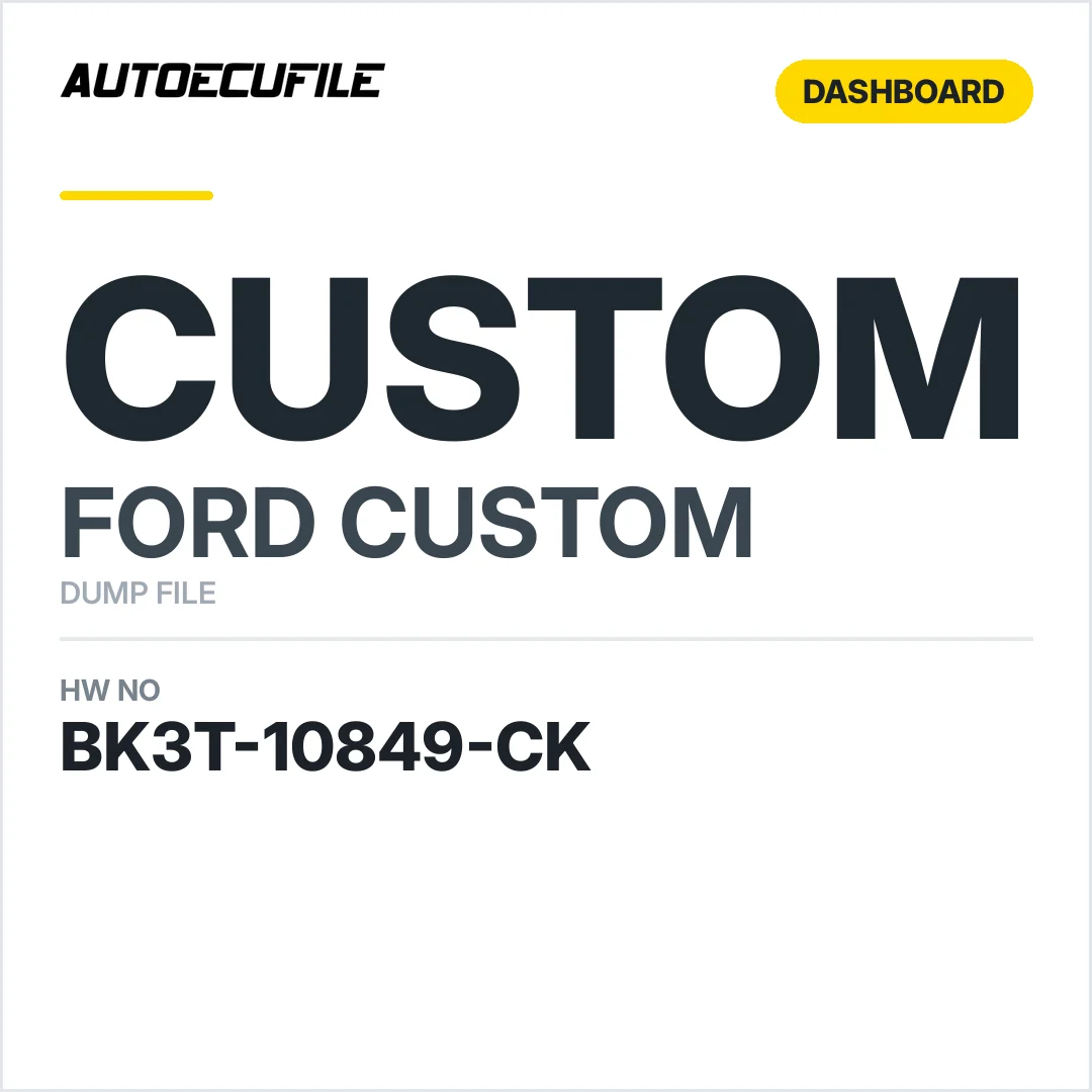 FORD CUSTOM DASH BOARD BK3T-10849-CK DUMP