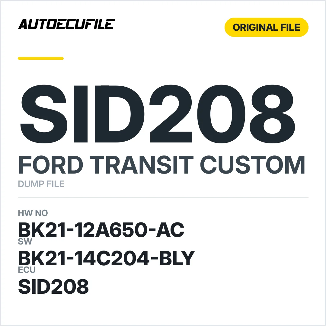 FORD CUSTOM SID208 BK21-12A650-AC BK21-14C204-BLY DUMP