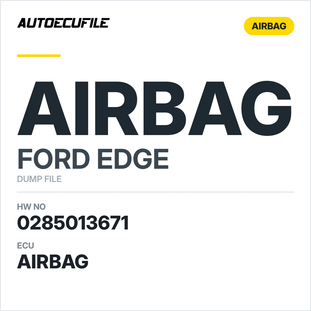 FORD EDGE AIRBAG 0285013671 G2GT 14B321 CC  DUMP