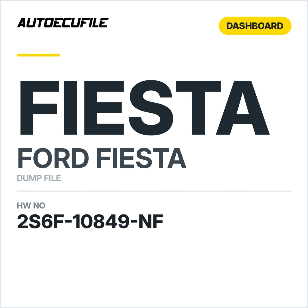 FORD FIESTA DASHBOARD 2S6F-10849-NF DUMP