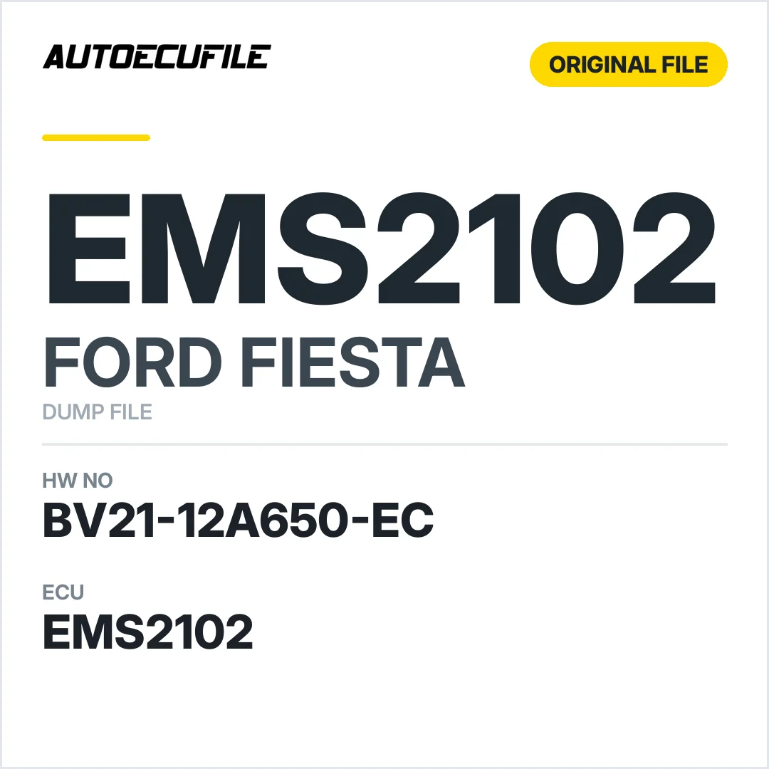 FORD FIESTA EMS2102 BV21-12A650-EC S180047034 C DUMP