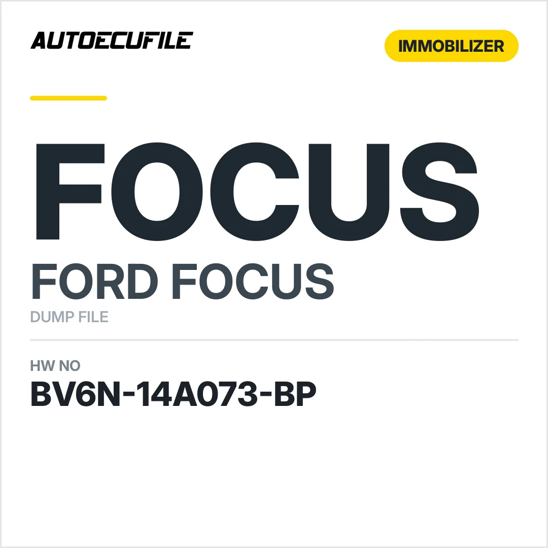 FORD FOCUS BCM BV6N 14A073 BP DUMP