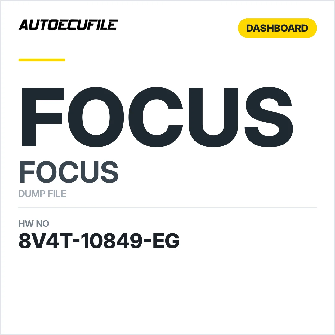 FORD FOCUS DASHBOARD 8V4T-10849-EG DUMP