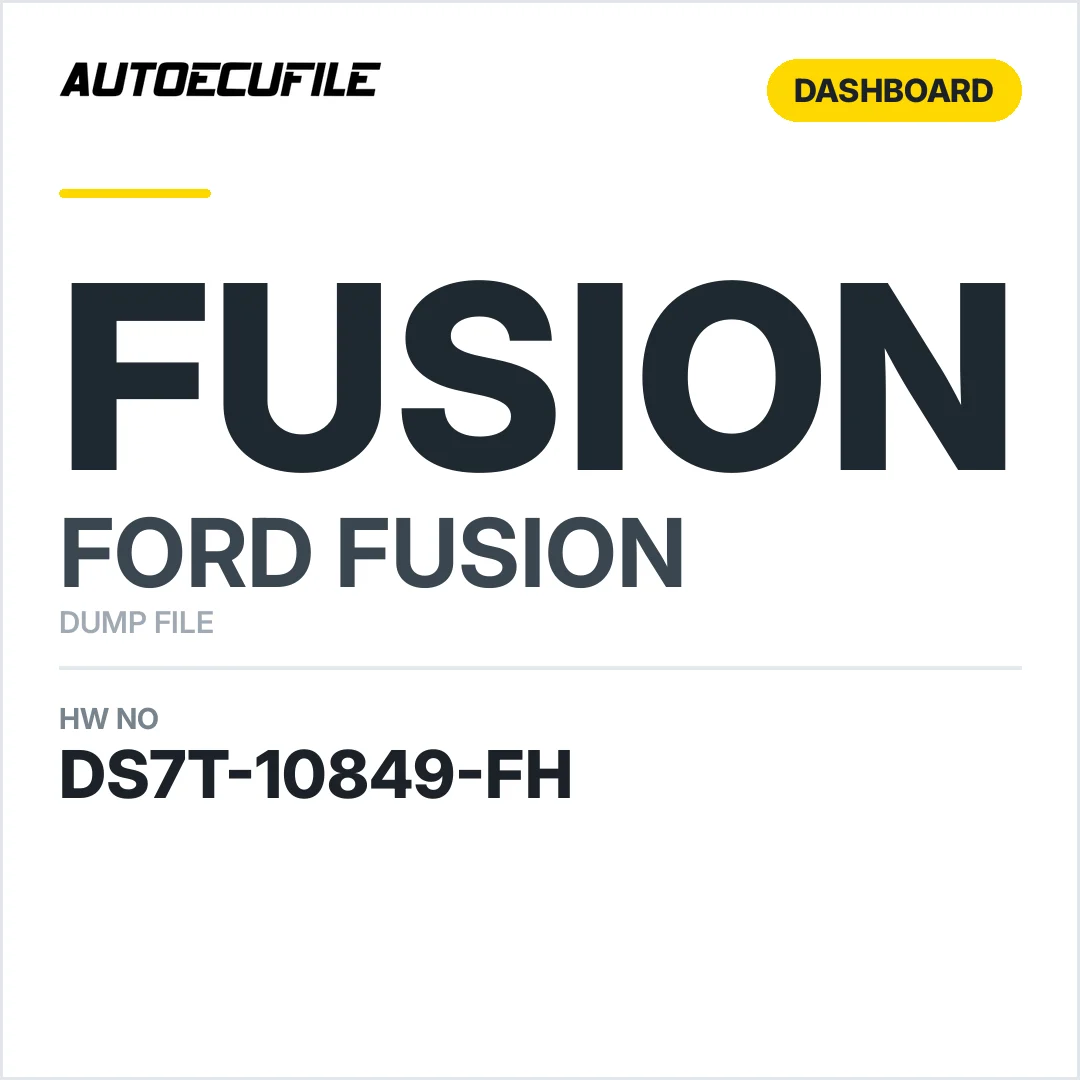 FORD FUSION DASHBOARD DS7T-10849-FH DUMP