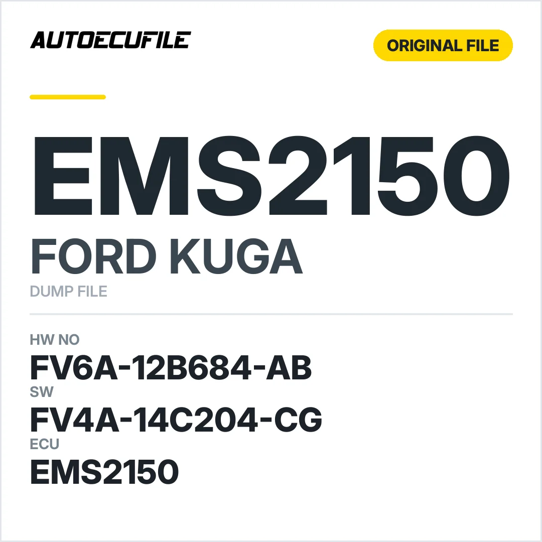 FORD KUGA EMS2150 FV4A-12A650-CG DUMP