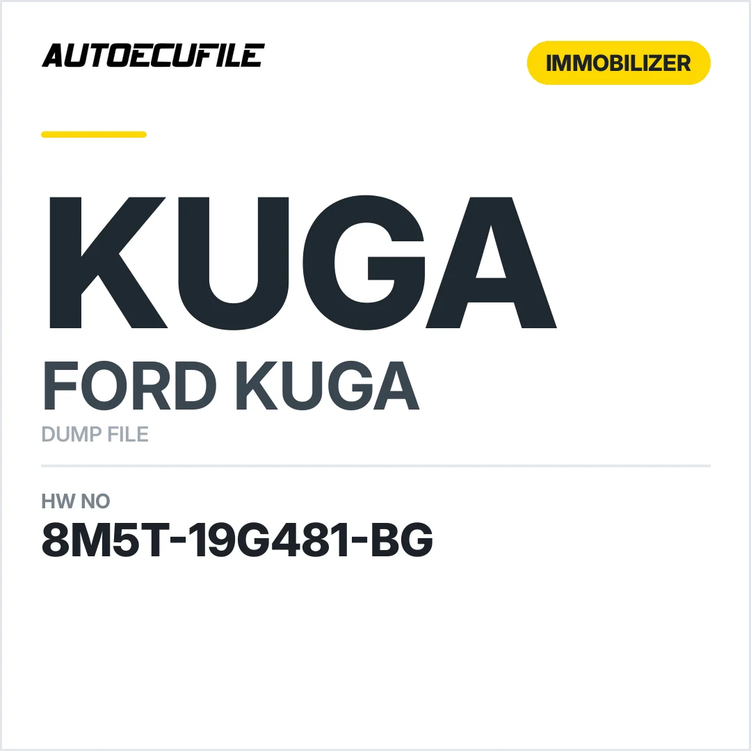 FORD KUGA KEYFREE SYSTEM MODULE 8M5T-19G481-BG 5WK48779K DUMP