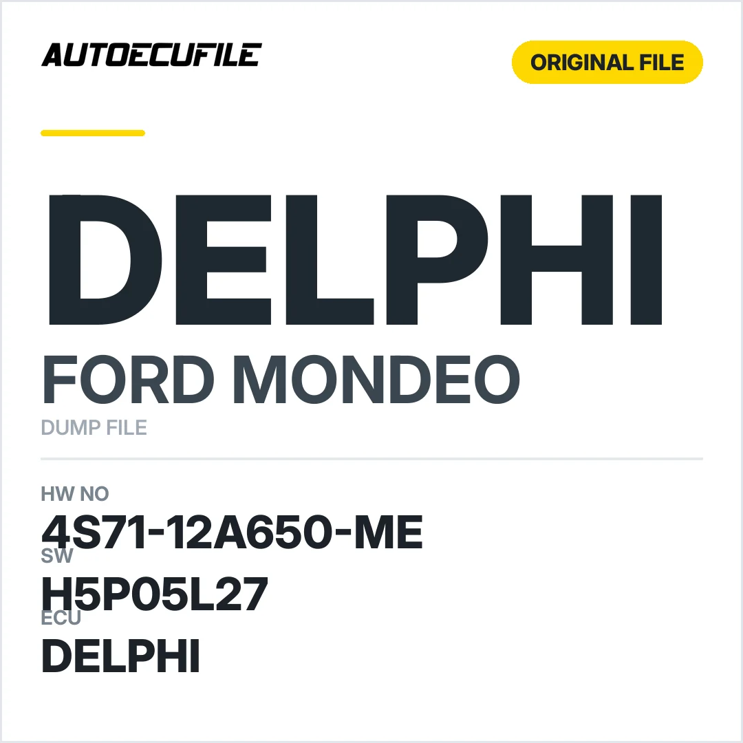FORD MONDEO DELPHI 4S71-12A650-ME DUMP