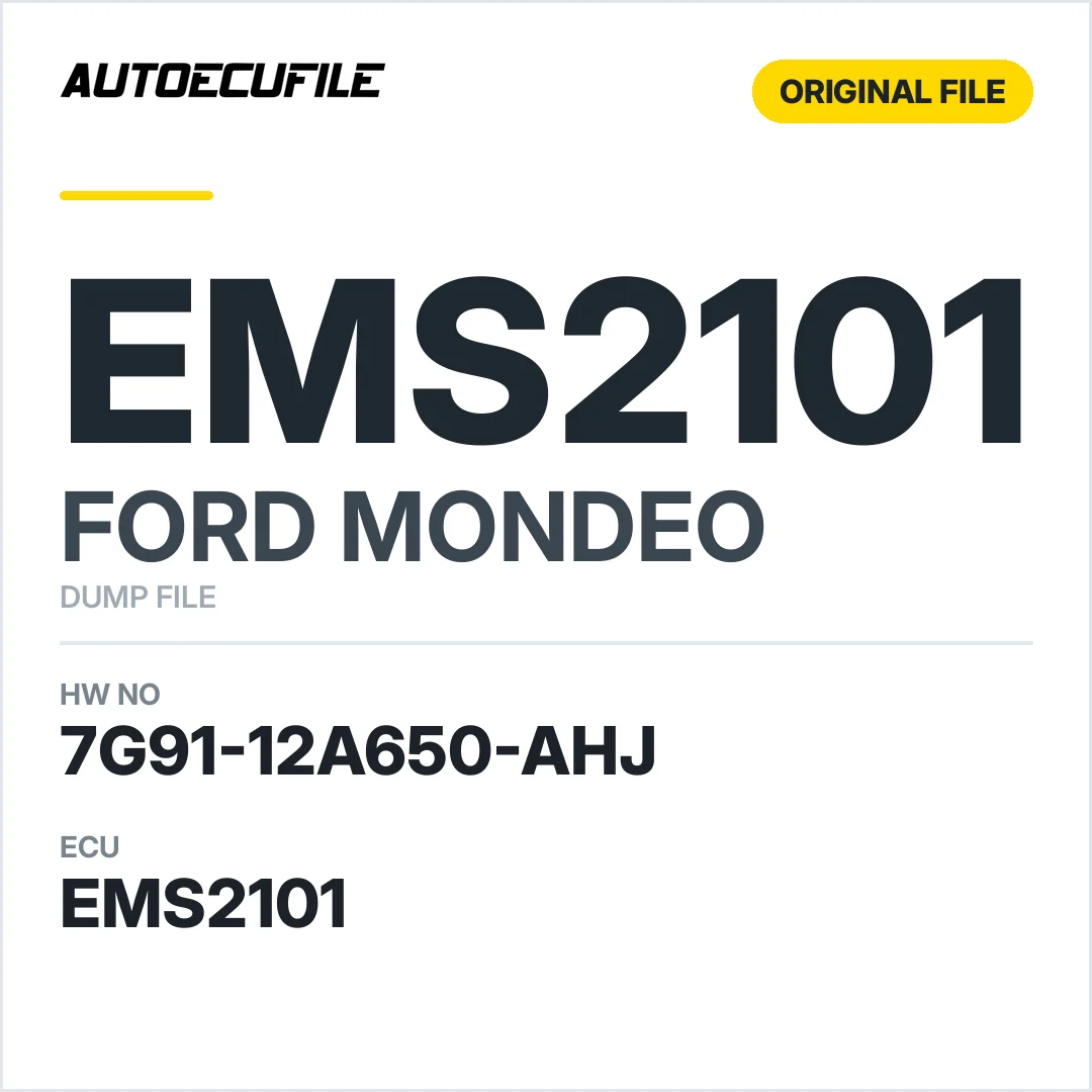 FORD MONDEO EMS2101 7G91-12A650-AHJ DUMP