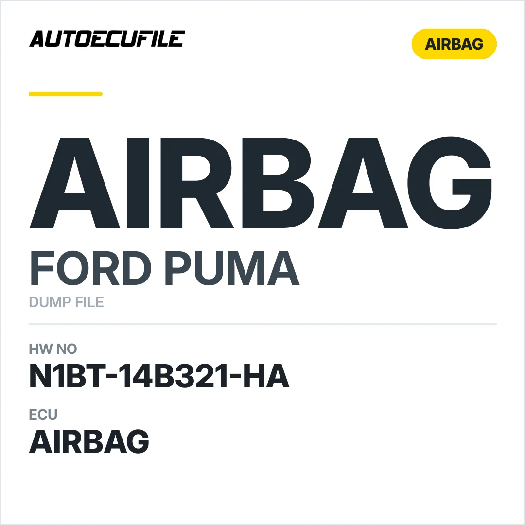 FORD PUMA AIRBAG N1BT-14B321-HA DUMP