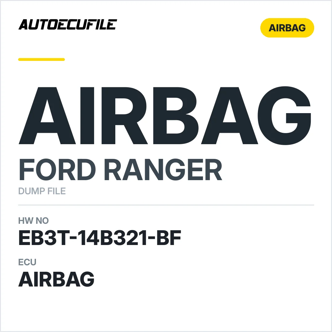 FORD RANGER AIRBAG EB3T-14B321-BF DUMP