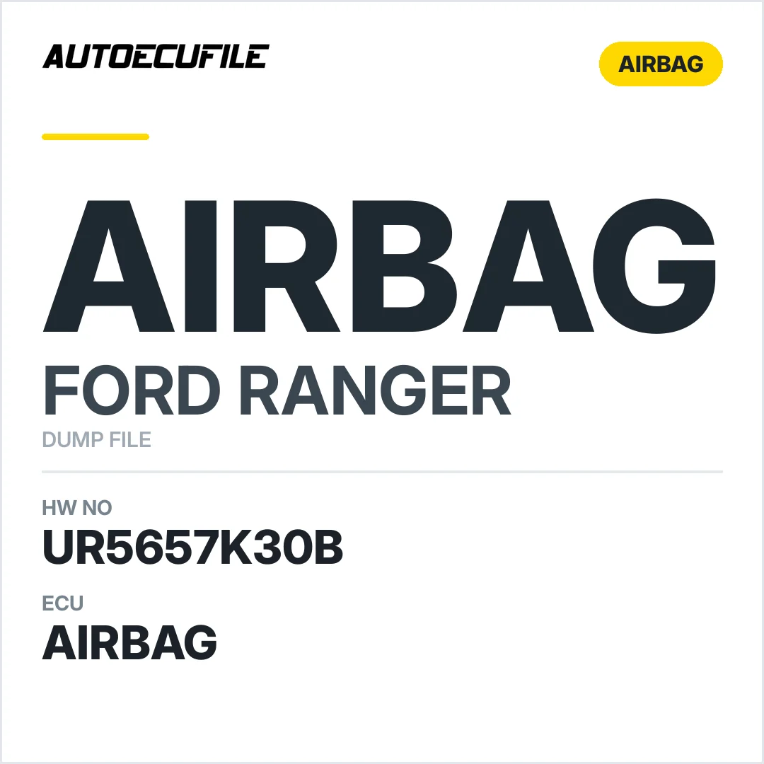 FORD RANGER AIRBAG UR5657K30B DUMP
