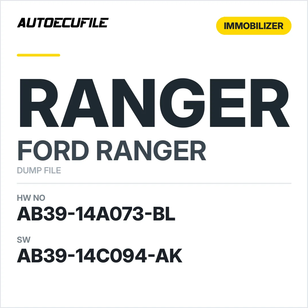 FORD RANGER BCM AB39-14A073-BL AB39-14C094-AK  DUMP