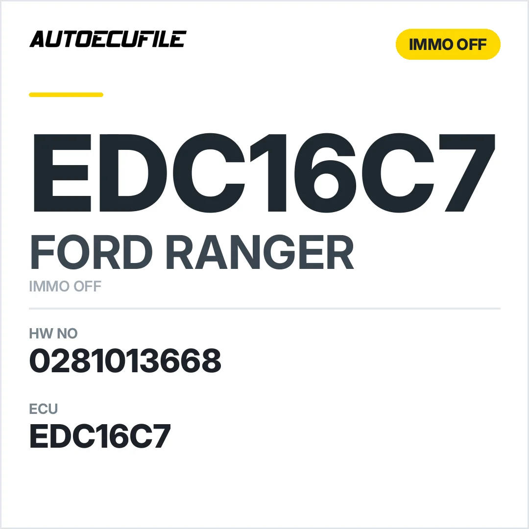 FORD RANGER EDC16C7 0281013668 IMMO OFF OK.zip