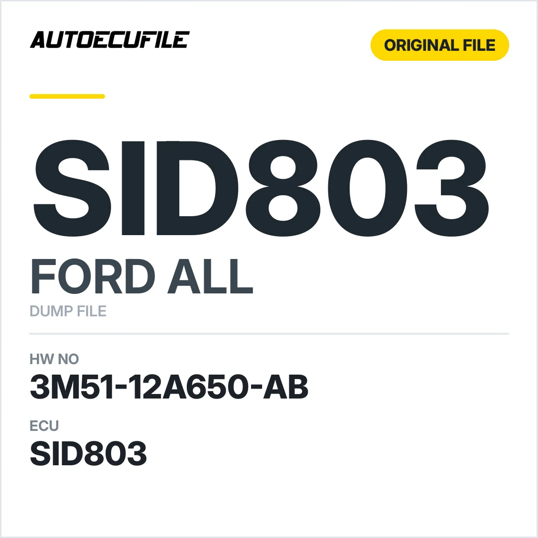 FORD SID803 3M51-12A650-AB 5WS40211B-T DUMP