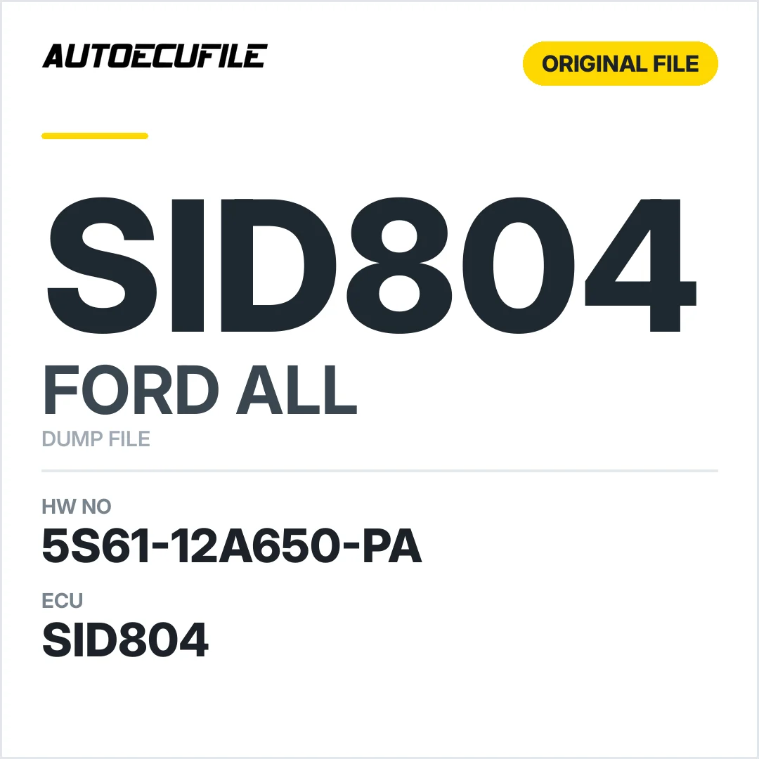 FORD SID804 5S61-12A650-PA 5WS40437B-T DUMP
