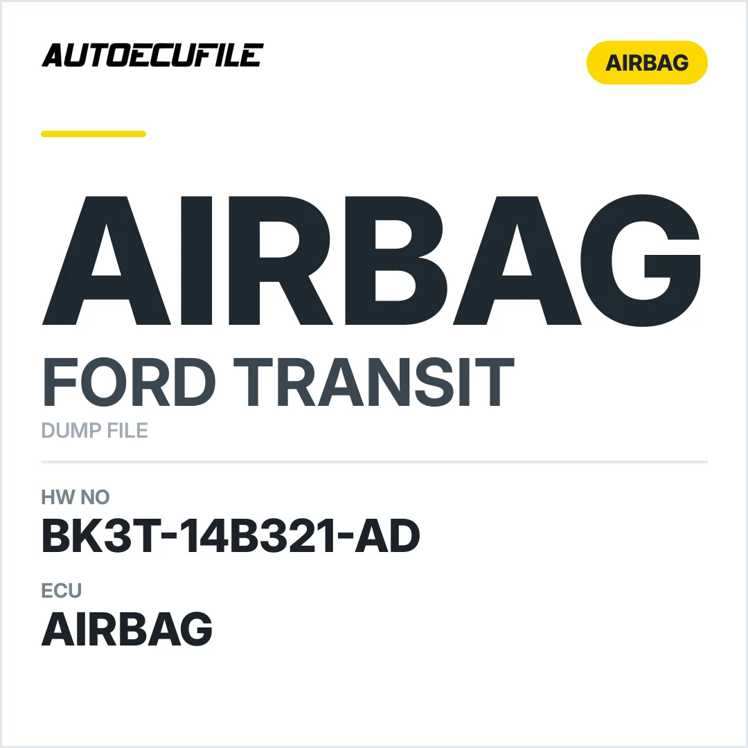 FORD TRANSIT AIRBAG BK3T-14B321-AD DUMP
