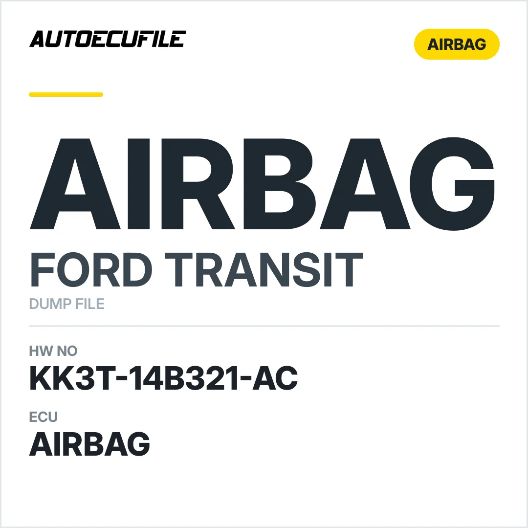 FORD TRANSIT AIRBAG KK3T-14B321-AC DUMP