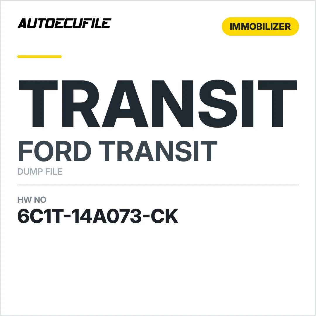 FORD TRANSIT BCM 6C1T-14A073-CK DUMP
