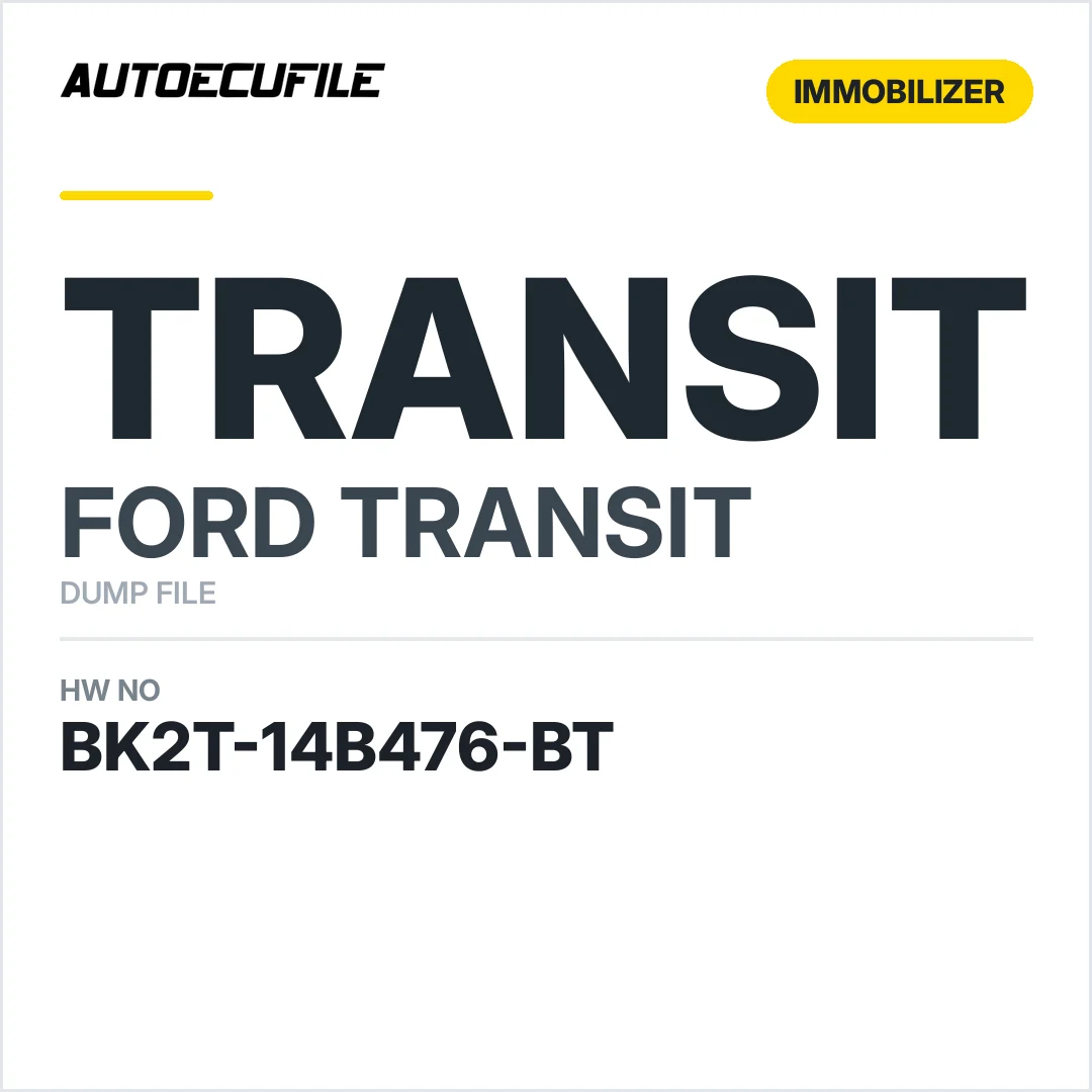 FORD TRANSIT BCM BK2T-14B476-BT DUMP