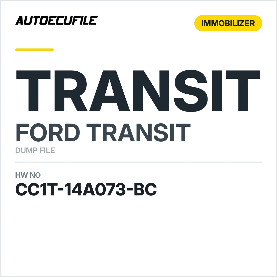 FORD TRANSIT BCM CC1T-14A073-BC DUMP