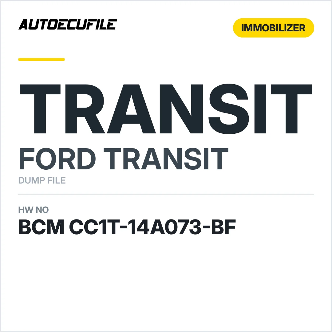 FORD TRANSIT BCM CC1T-14A073-BF DUMP