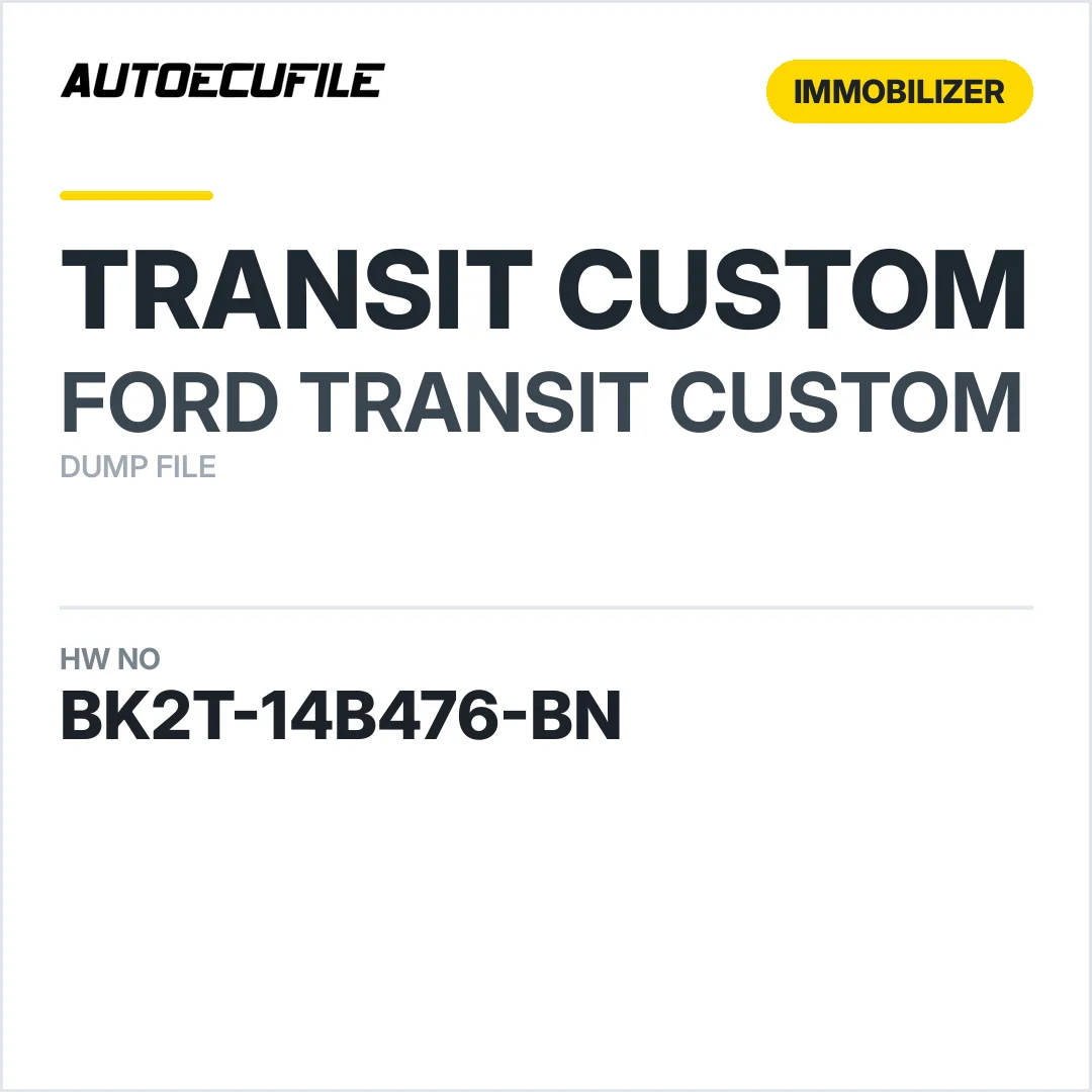FORD TRANSIT CUSTOM BCM BK2T-14B476-BN DUMP