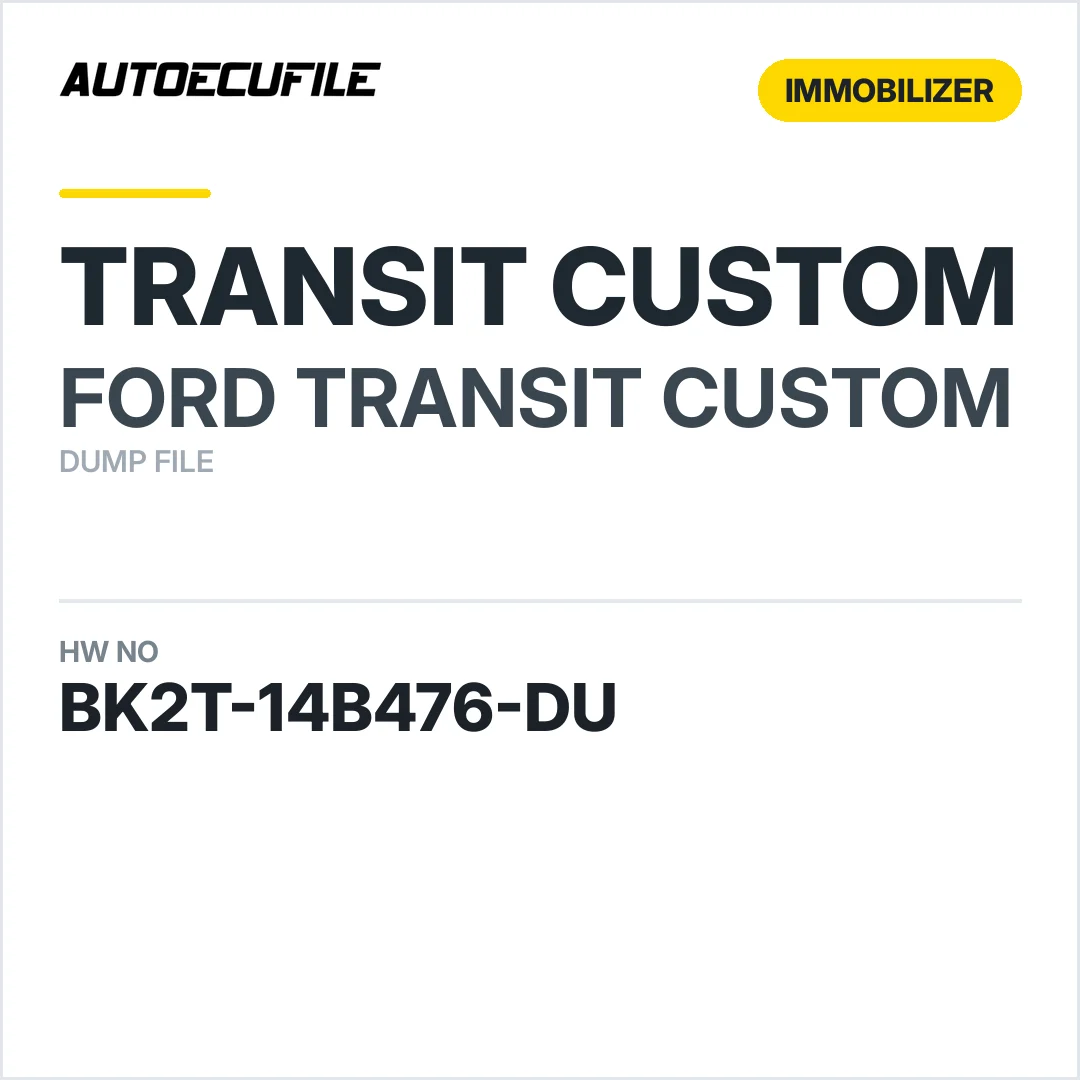 FORD TRANSIT CUSTOM BCM BK2T-14B476-DU DUMP