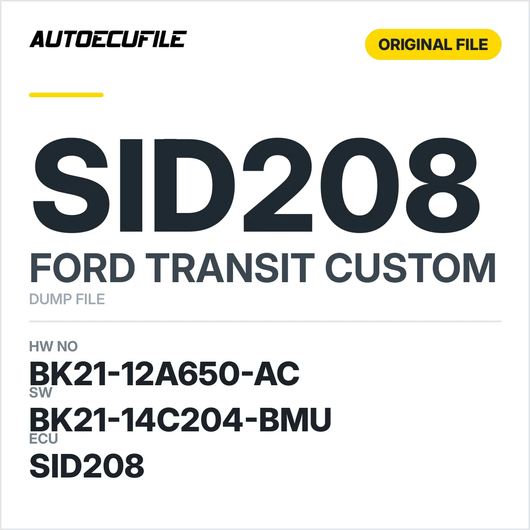 FORD TRANSIT CUSTOM SID208 BK21-12A650-AC BK21-14C204-BMU DUMP