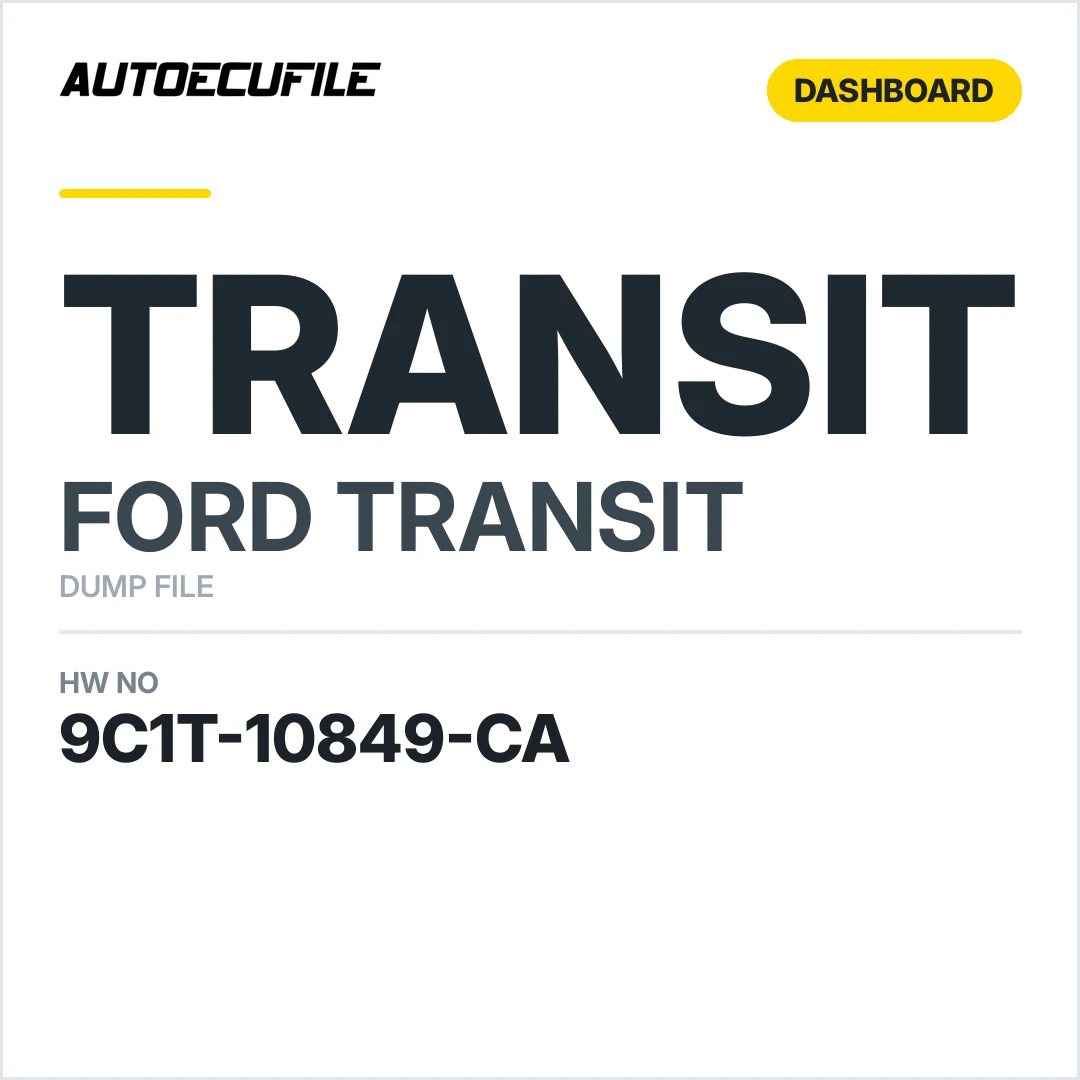 FORD TRANSIT DASHBOARD 9C1T-10849-CA DUMP