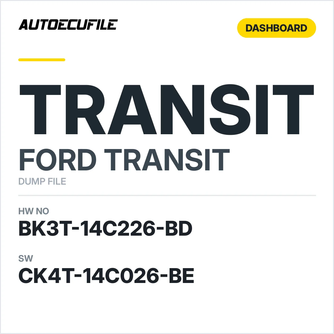 FORD TRANSIT DASHBOARD BK3T-10849-EM DUMP
