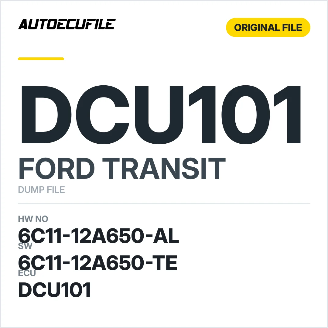FORD TRANSIT DCU101 6C11-12A650-AL 6C11-12A650-TE  DUMP