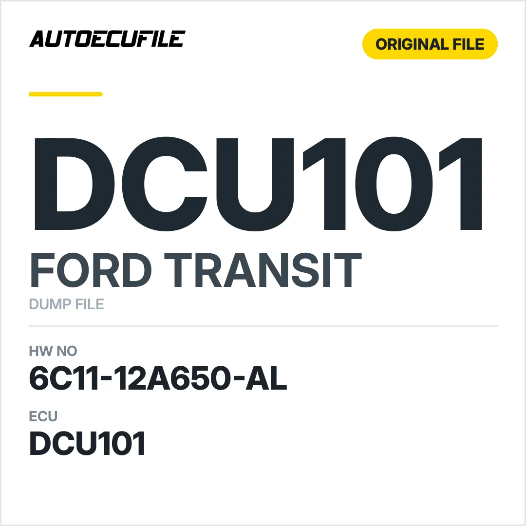 FORD TRANSIT DCU101 6C11-12A650-AL DUMP