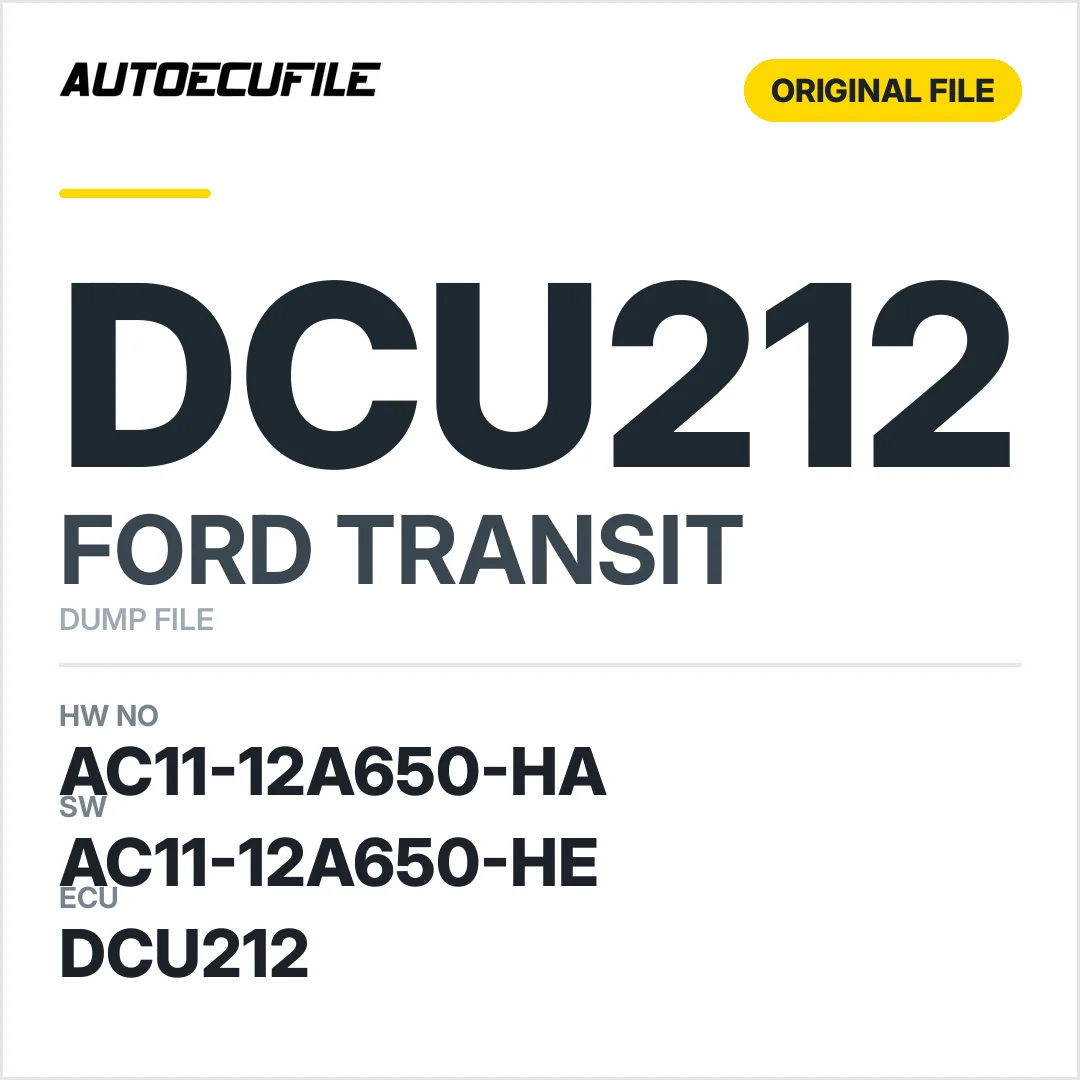 FORD TRANSIT DCU212 AC11-12A650-HA AC11-12A650-HE  DUMP