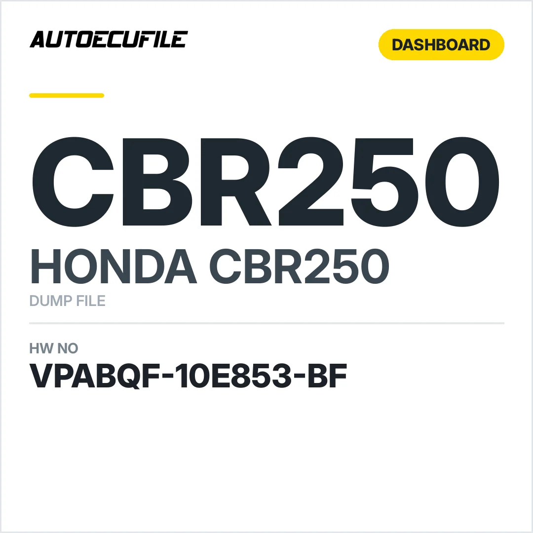 HONDA CBR250 DASHBOARD VPABQF-10E853-BF DUMP