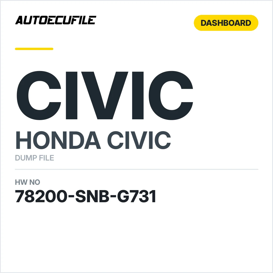 HONDA CIVIC DASHBOARD 78200-SNB-G731 DUMP