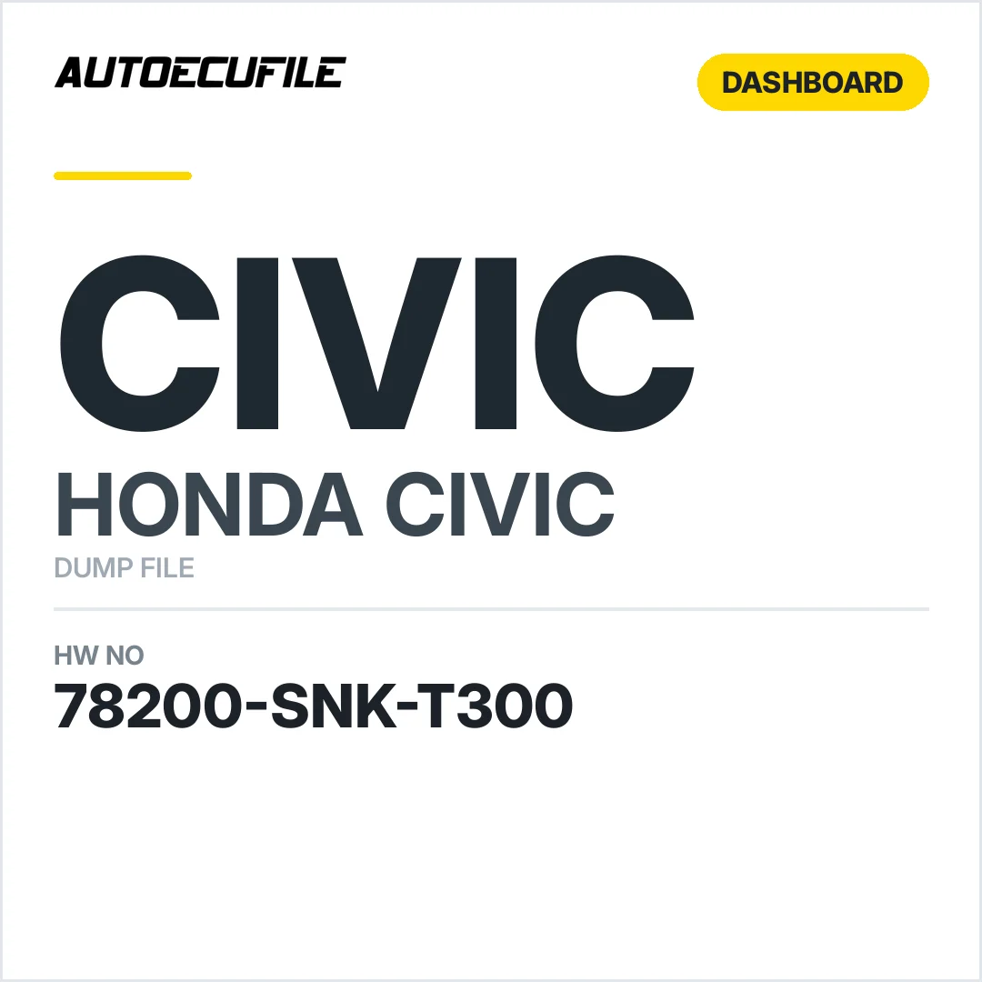 HONDA CIVIC DASHBOARD 78200-SNK-T300 DUMP