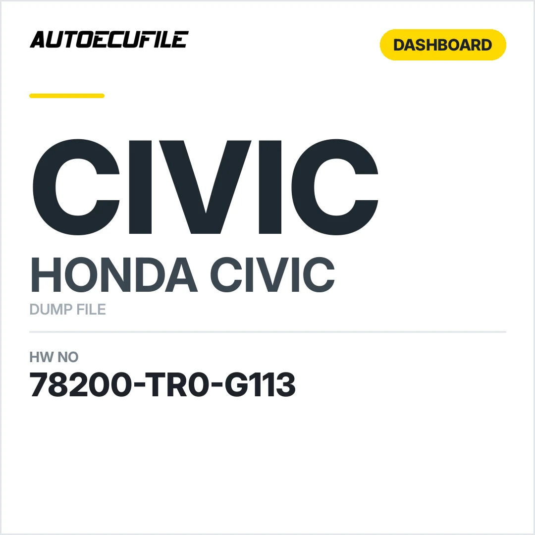 HONDA CIVIC  DASHBOARD 78200-TR0-G113 DUMP