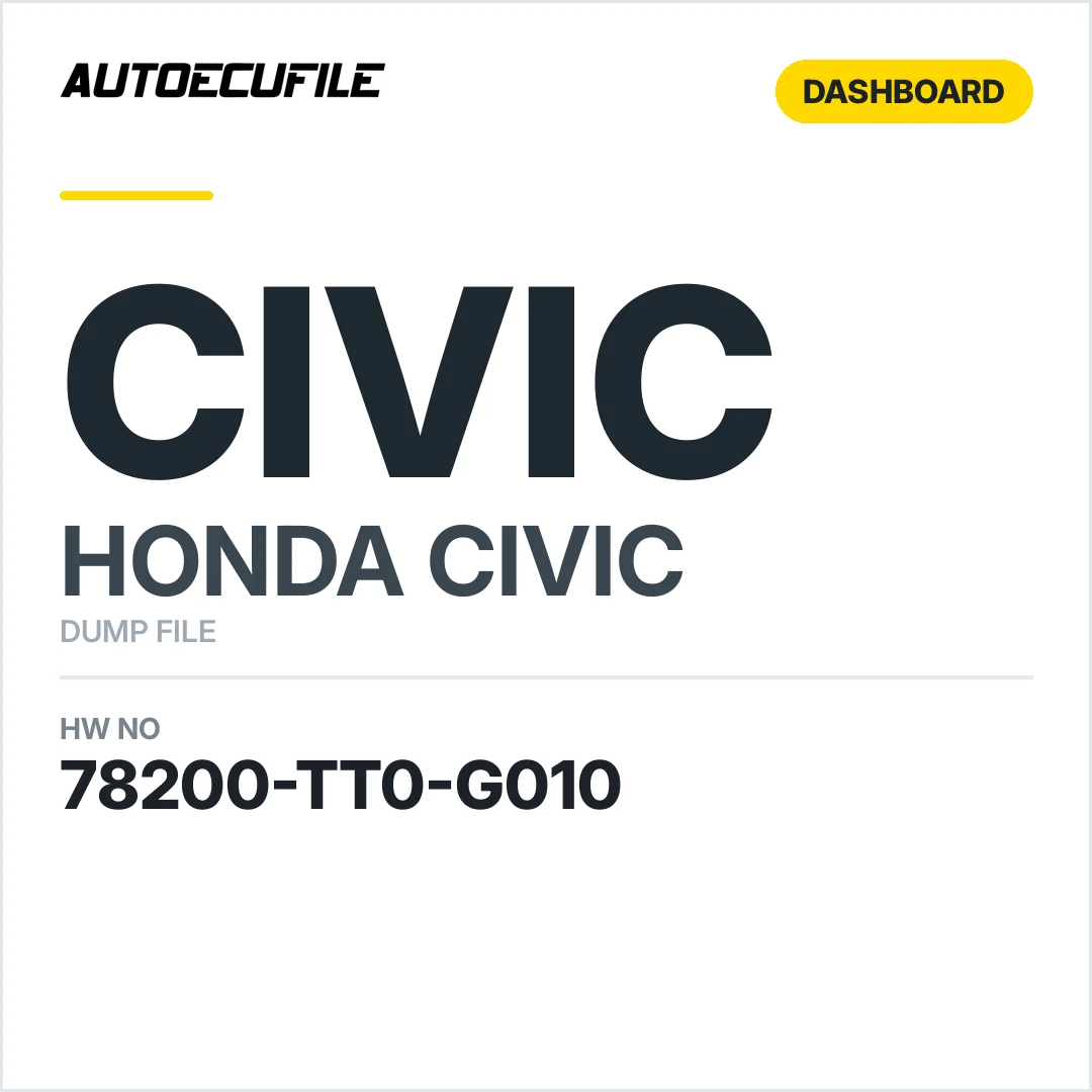 HONDA CIVIC DASHBOARD 78200-TT0-G010 DUMP
