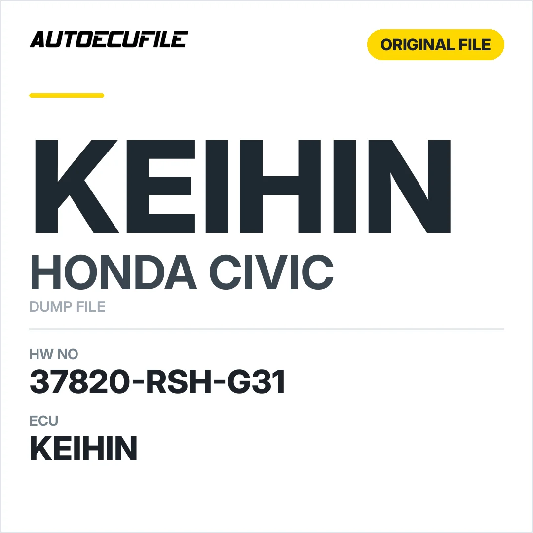 HONDA CIVIC KEIHIN 37820-RSH-G31 DUMP