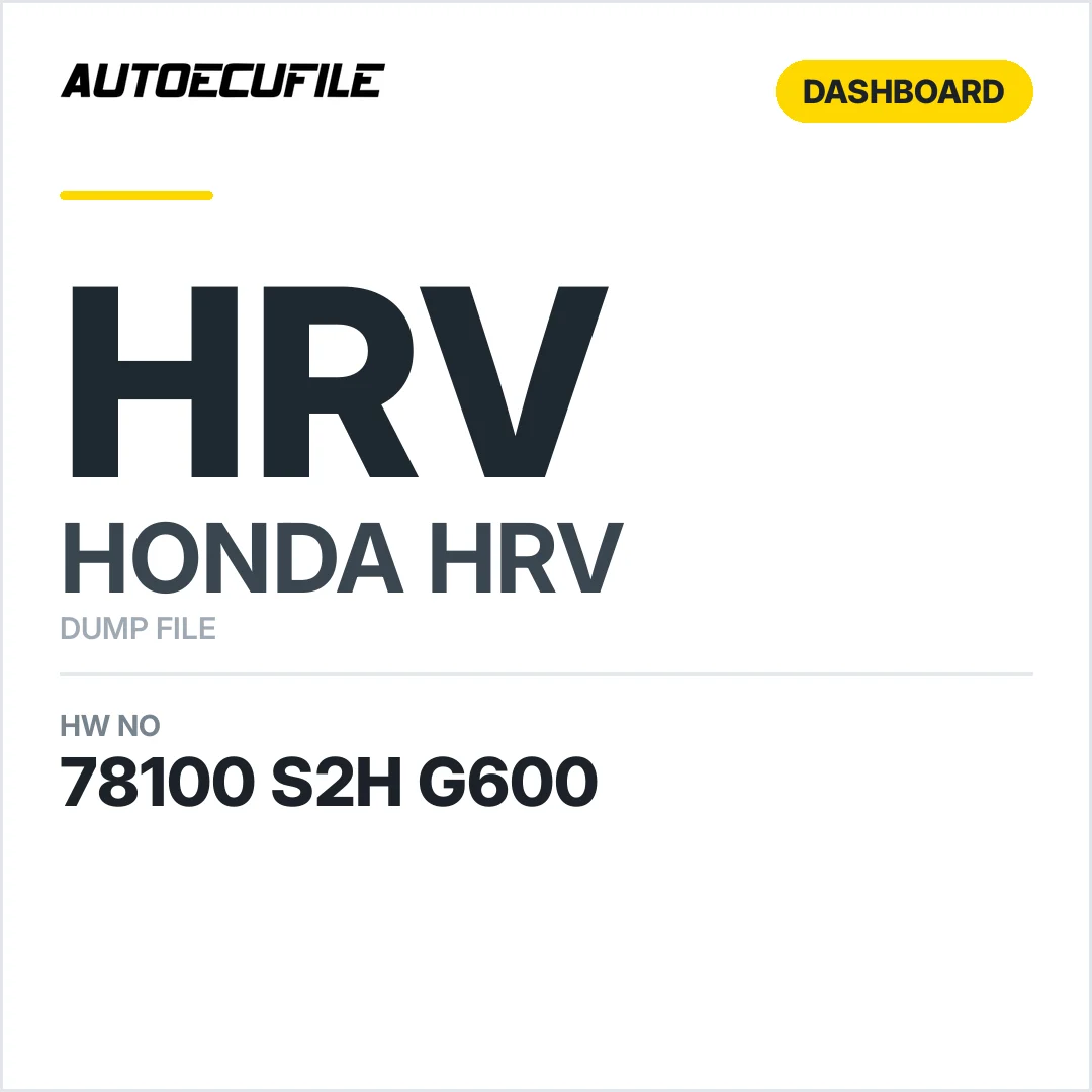 HONDA HRV DASHBOARD 78100 S2H G600 DUMP